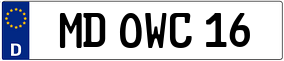 Trailer License Plate